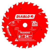 D0624A FRAMING SAW BLADE 6-1/2" 24 TOOTH