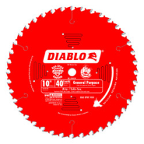 D1040X DIABLO GENERAL PURPOSE 10" X 40 TOOTH
