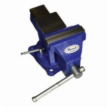 IRWIN MECHANICS BENCH VISE, SWIVEL BASE, 6" JAW WIDTH