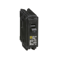 052-8321-4 Mini Plug-On Circuit Breaker, Black, 15A, 1 Pole