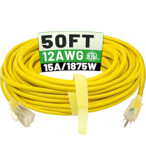 EC500830 PRIME EXT. CORD YLW OUTDOR 12/3SJTW 50'