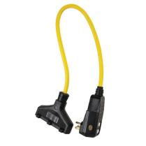 GF420802 PRIME SHOCK SAFE 2' 12/3 YLW TRIPLE TAP