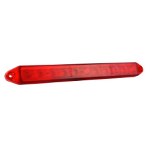 GROTE 49182 BAR LAMP, 15 SERIES LED, PLASTIC, RED