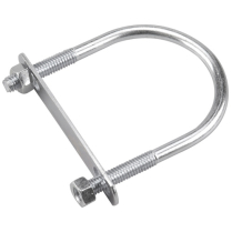 SSUB5/16WP  5/16" U-BOLT WITH PLATE ROD & PLATE SS304