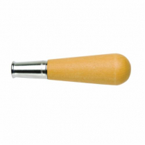 NICHOLSON FILE HANDLE,WOOD W/METAL FERRULE,#1
