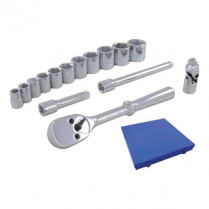 SOCKET SET 3/8" DR. 6 PT. 15 PC