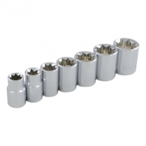 GRAY #25407 SOCKET SET 3/8" DR, 7 PCE, 8 PT