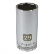 SOCKET METRIC 1/2IN HEX 29MM 6 3.03IN