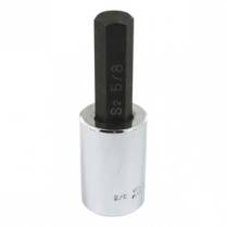 DW20L HEX HD. SKT, 5/8", 1/2" D