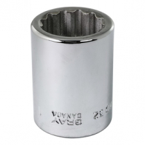GRAY #HD32 SOCKET, 1", 3/4" DR, 12 PT