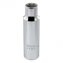 GRAY LDS14 SOCKET, 7/16", 1/2" DR., 12PT.