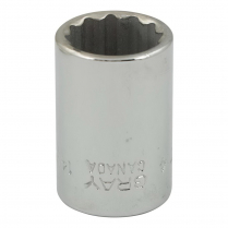 GRAY 14MM X 3/8" DR 12 PT RE SOCKET