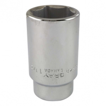 RLH48 SOCKET 1-1/2", 3/4" DR. 6 PT DEEP