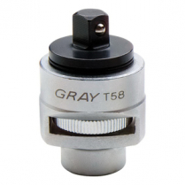 GRAY #T58 RATCHET ADAPTER, 3/8" DR.