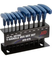ATD 574 10PC SAE T-HANDLE HEX KEY SET