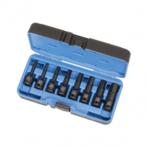 JET 1/2"DR.SAE HEX BIT SET
