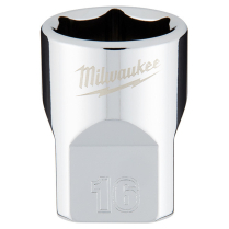 45-34-9086 3/8" Drive 16mm Metric Socket with FOUR FLAT&trade; Sid