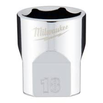 MILWAUKE 45-34-9088 3/8" Drive 18mm Metric Socket with FOUR