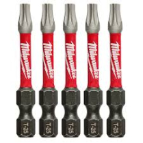 MILWAUKEE 48-32-4685 5PK 2" PWR BIT T25