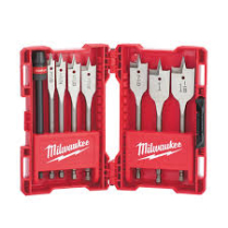 MILWAUKEE 49-22-0175 FLAT BORING BIT 6" UNIVERSAL SET 8PC