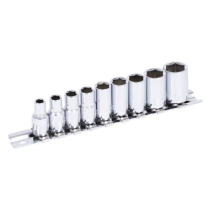 601114 9 PC 1/4" DR METRIC SOCKET SET - 12 POINT