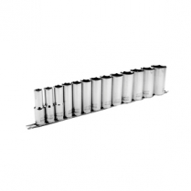 601313 13 PC. 1/2" DRIVE DEEP SAE SOCKET SET, 6 PT.