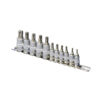 601806 11 PC 1/4" & 3/8" DR Non-Tamperpr.TORX Bit Socket Set