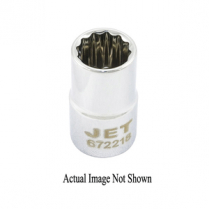 JET 672216 1/2" DR X 1/2" REGULAR CHROME SOCKET - 12 POINT