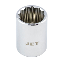 672612 1/2" DR X 12mm REGULAR CHROME SOCKET - 12 PT