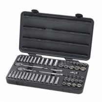 GEARWRENCH #80550 SOCKET SET,57 PCE,3/8"DR,SAE/MET