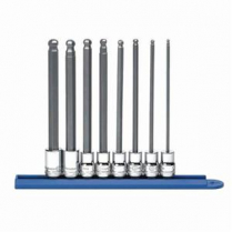 GEARWRENCH 3/8"DR,LONG BALL END METRIC HEX SOCKET SET