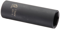 SUN-2619, 1/2" Dr. 19mm Extra Thin Wall Deep Impact Socket
