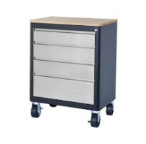 MAXIMUM 068-1809-2 Stainless Steel 4-Drawer 28 x 18 x 37-in
