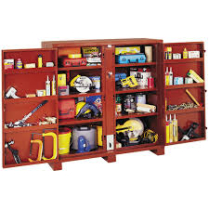JOBOX 1-698990 JOBSITE SHELF CABINET STEEL 58.7 CUBIT FT RED