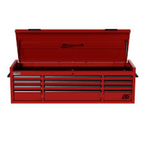 HOM-RD02072120 72" RS PRO SERIES 12-DRAWER TOP CHEST - RED