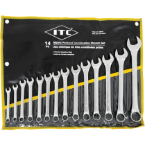 020211 ITC 14 PC Full Polish Metric Combination Wrench Set
