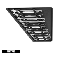 MILWAUKEE 48229511 11pc Metric Combination Wrench Set