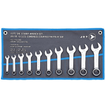 JET 700142 STUBBY WRENCH SET - SAE - 10 PC