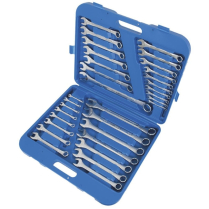 700201 32 PC SAE/METRIC RAISED PANEL COMBINATION WRENCH SET