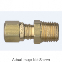 3/8"T X 1/4"NPT BRASS AIR BRAKE PIPE CONNECTOR