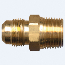 CONNECTOR PIPE CONNECTOR 5/8 X 1/2IN BRS