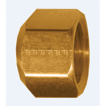 NUT CAP SEG NUT 3/8IN TUBE BRS 1000PSI