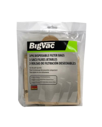 BIG VAC PAPER DUSTBAG (PK/3) FOR 4 AND 5 GAL