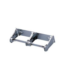 CHROME DOUBLE ROLL TOILET TISSUE DISPENSER