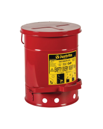 JUSTRITE SR357 Oily Waste Cans, FM Approved/UL Listed, 6 GAL