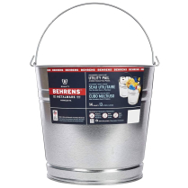 1214GS BEHRENS  PAIL, GALVANIZED STEEL,13L (14QT)