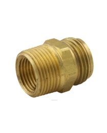 PLUMBSHOP  063-0747-4 Brass Hose Adapter, 3/4-in MHT x 3/4-i