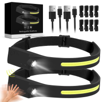 B09T8W1W71 Lanlelin Rechargeable Headlamp 2 Pack