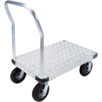 KLETON ALUMINUM PLATFORM TRUCK,24" X 36",PNEUMATIC WHEELS