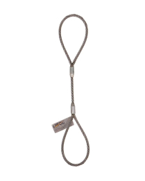 3/8" X 8' E/E WIRE ROPE SLING W/ ALUMINUM WLL TAG